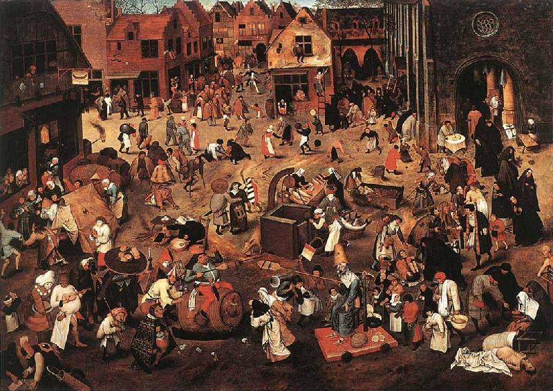 BRUEGHEL, Pieter the Younger Battle of Carnival and Lent f Sweden oil painting art
